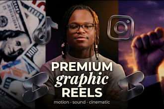 edit a motion design graphic reel for your socials