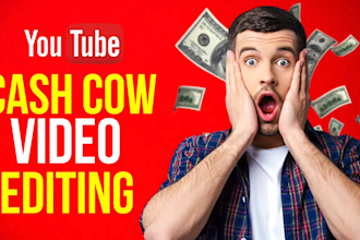 create faceless videos, cash cow editing, youtube automation and video editing