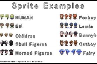 make rpg maker mv and mz sprites and sv battle sprites