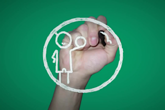 do a speed drawing custom animated logo intro video