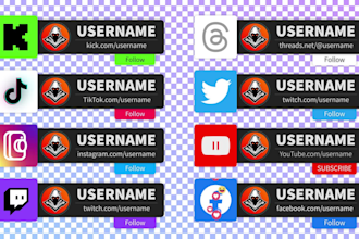 create social media lower third animation