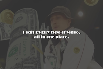 edit professional youtube, tiktok, podcast, and music videos