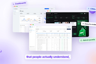 design your saas dashboard, web app or admin panel UI UX in figma