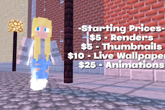 make custom minecraft animations for you