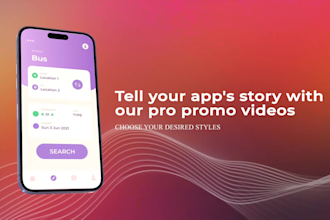 create stunning mobile app promo video for android or IOS
