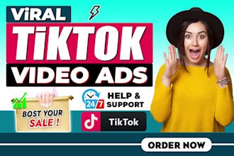 create viral tik tok video ads for your product within 12 hours