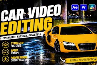 do trendy car video editing for reels and tiktok