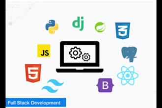 create responsive full stack websites using react and django