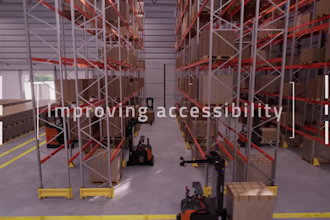create 3d industrial agv robotic arm animation video,  industrial robotic system