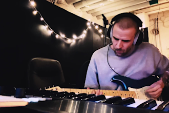 record soulful electric guitar, rnb, hip hop, pop