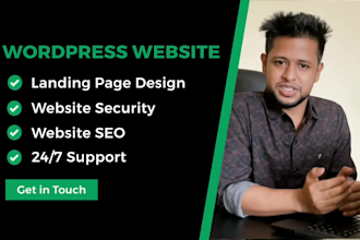 design wordpress website, elementor landing page, woocommerce product shop, cart