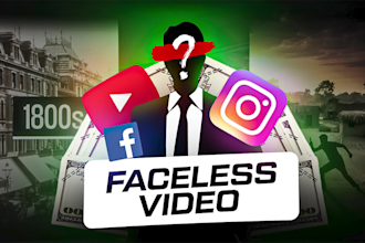 edit an engaging faceless, documentary youtube video