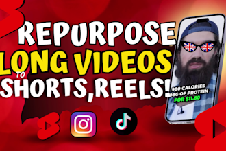 repurpose videos, turn long form content to shorts, reels, titktoks