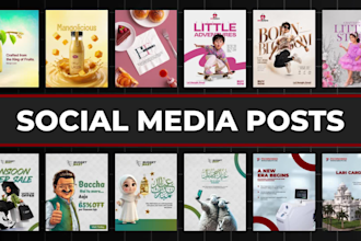 create social media posts, ad creative, facebook ad image