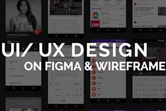 design figma interactive prototype, wireframe, illustrator infographics