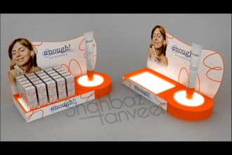 do counter, product displays and small hanging displays design