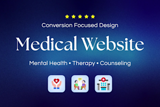 build your medical, therapy, or clinic website with booking and SEO