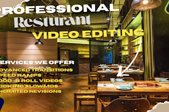 edit professional food videos for restaurant marketing