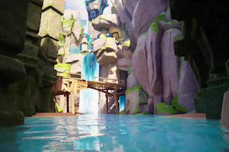 3d game environment,medieval,fantasy, biomes, apocalyptical map, game art in ue5