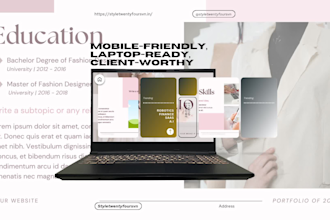 design a luxury fashion portfolio and lookbook