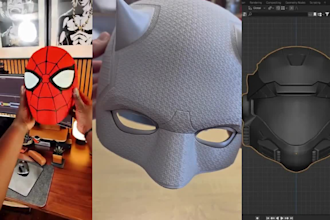 sculpt cosplay 3d mask helmet anime masks  halloween mask for 3d print and paint