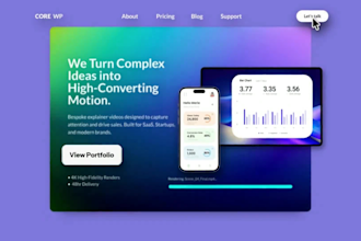 animate saas app promo video for tiktok, reels and saas ad animation