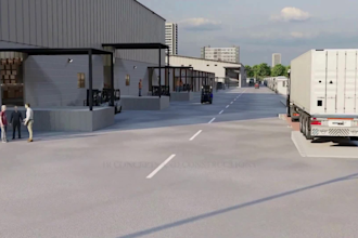 do 3d industrial factory facility animation logistic warehouse walkthrough video