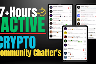 manage a crypto chatters team to grow your project