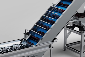 create 3d industrial factory and production line animation
