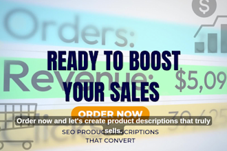 write SEO product descriptions that increase sales