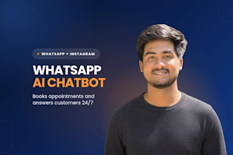 build a whatsapp ai chatbot for local business booking and support