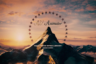 make paramount intro animation with your texts