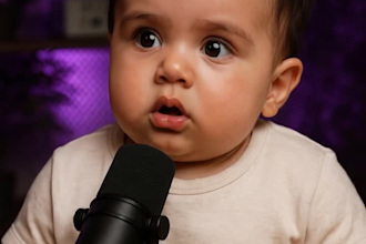 do viral baby podcast video for tiktok, ai short film, ai video reels