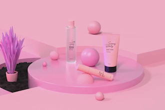 do 3d cosmetics animation,3d skincare animation,3d product animation,cosmetics
