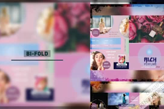design bifold and trifold brochure for you