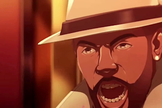 create 2d character animation, 2d animation, cartoon music video, anime fighting