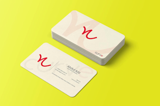 craft minimalist and professional business card and luxury business card design