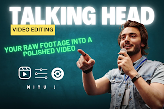 do professional talking head video editing