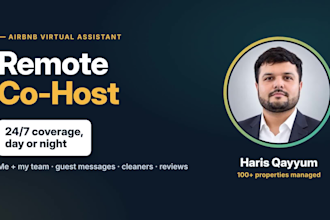 be your airbnb co host and virtual assistant 24 7
