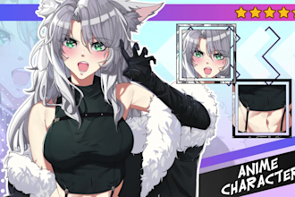 draw anime character for your oc, vtuber, pfp, and fanart