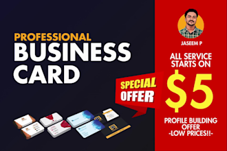 design eye catching business card, letterhead, envelope