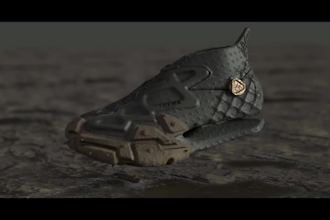 model wearable 3d sneakers, sneakers, 3d sneaker animation ready for 3d printing