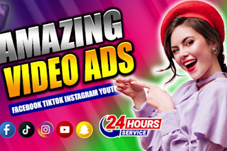 create dropshipping facebook video ads,tiktok video ads,shopify ads,short ads