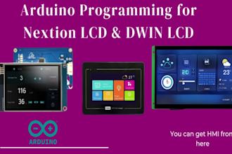do arduino program for nextion display, dwin and tft lcd
