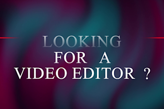 professionally edit your youtube videos, vlogs, talking head videos and more