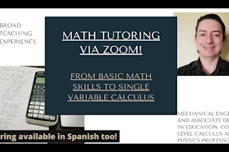 provide you with tutoring in math, geometry and calculus