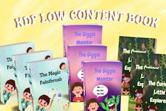 design kids KDP low content book cover children activities book coloring book