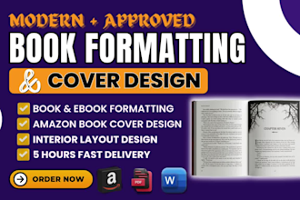 kdp book formatting, interior layout, cover design, amazon kdp book publishing