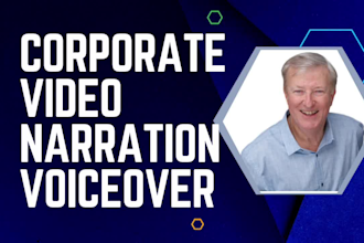 record a corporate video narration voice over