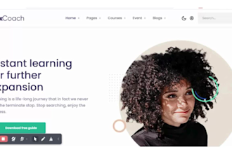 build lms educational website online course website education elearning website